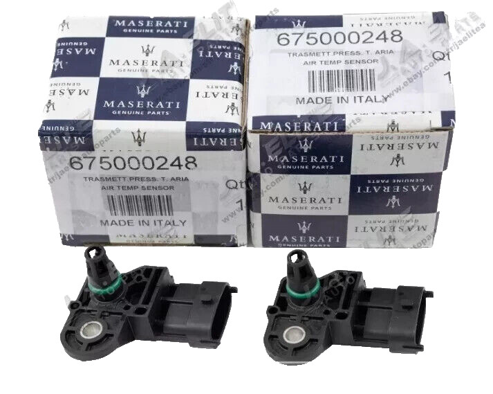 2pcs Sensors, Boost Pressure for Maserati Quattroporte Ghibli Levante 675000248