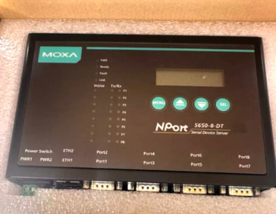 NEW MOXA NPORT 5650-8-DT RS232 422 485 Device Server