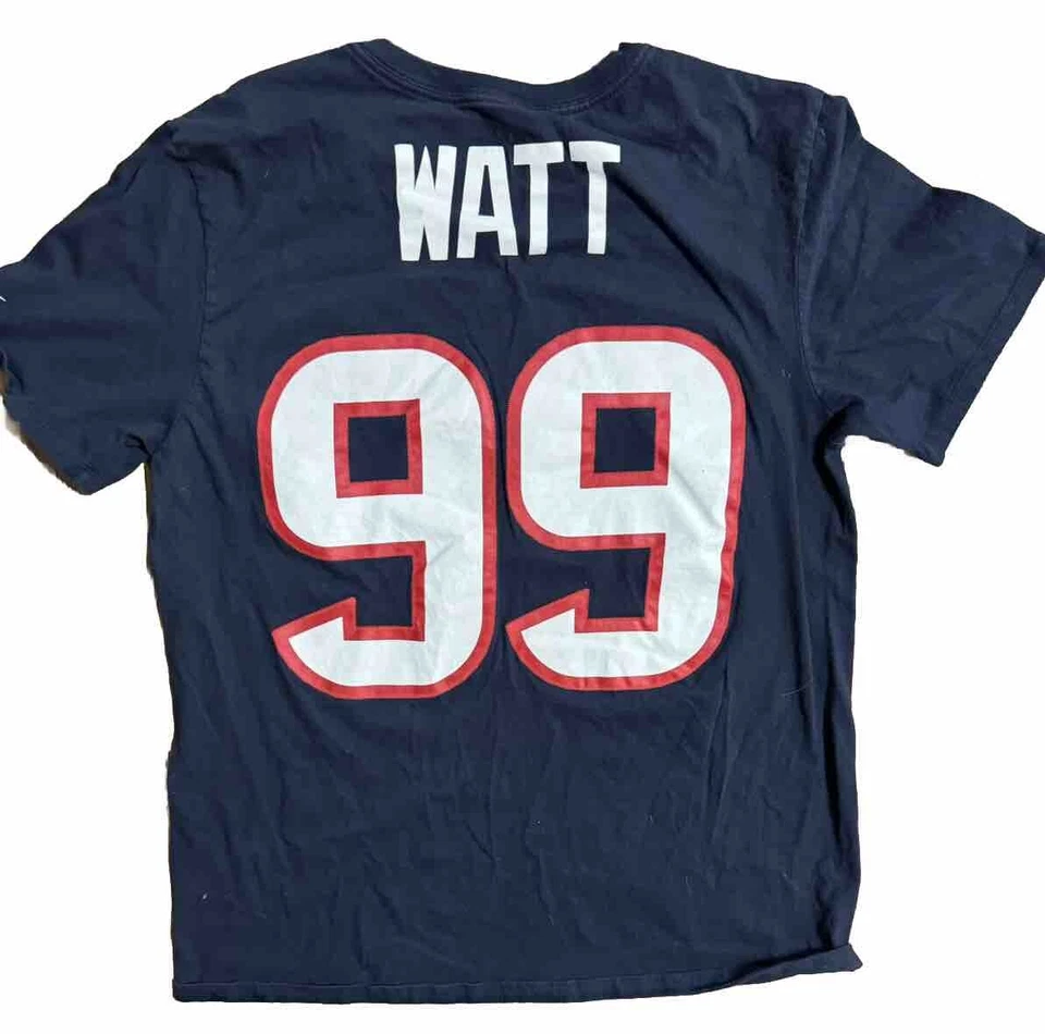 Camiseta JJ Watt “The Nike Tee” Houston Texans Azul Oscuro Talla Grande Foto 2 de 4