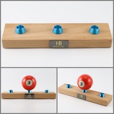billiards Display Ball Stand Solid Beech Wood Bracket golf tennis blue