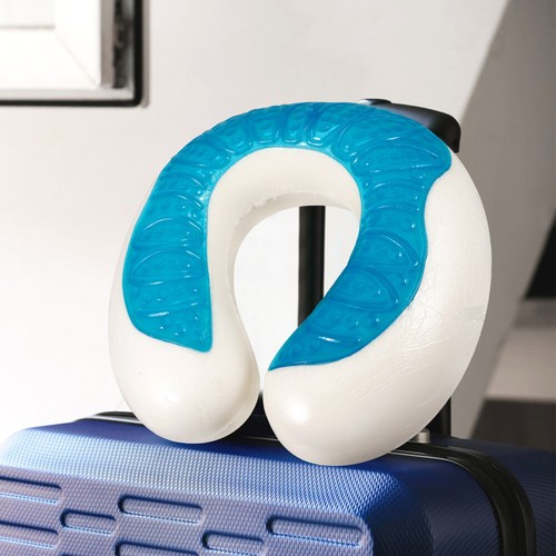 Gel Neck Pillow Airplane Sleep Pillows for Sleeping Travel Office - Picture 9 of 12