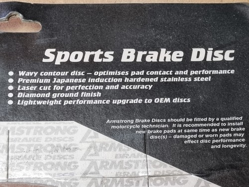 Armstrong Rear Fixed Wavy Brake Disc BKR850 - Suzuki GS 500 (K3) 2003 + - Picture 2 of 10