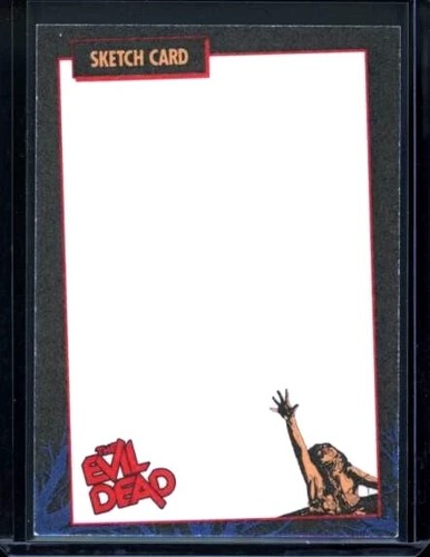 The Evil Dead Fright Rags Artist Sketch Card Blanko 1/1