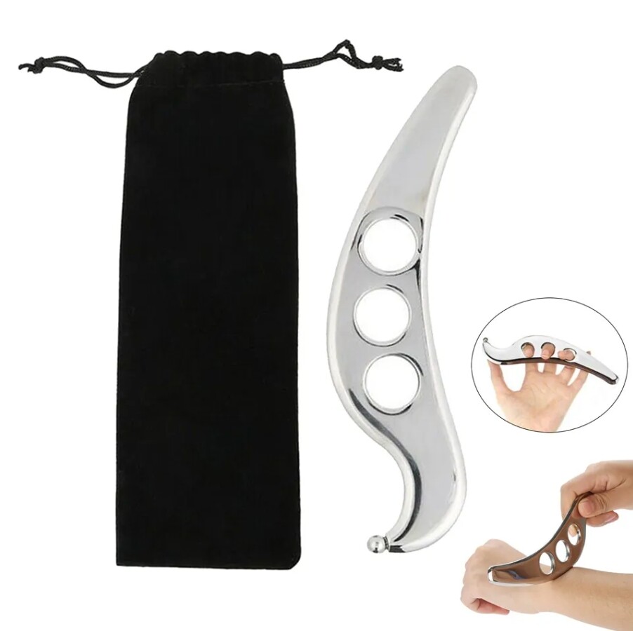 Herramienta de liberación miofascial de acero inoxidable Gua Sha tablero raspado herramienta de masaje