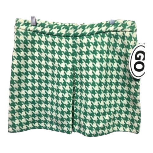 Paul & Joe Womens A Line Skirt Green White Mini Lined Wool Blend Juniors 15 New