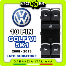 Pulsantiera Cromata Alzacristalli Interruttore Vetri VW GOLF VI 5K1 08-13 10 pin