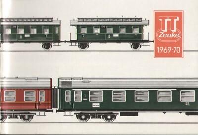 catalogue TT ZEUKE & WEGWERTH 1969/70 gauge 12 mm. Scale 1:120 D CZ HU bb