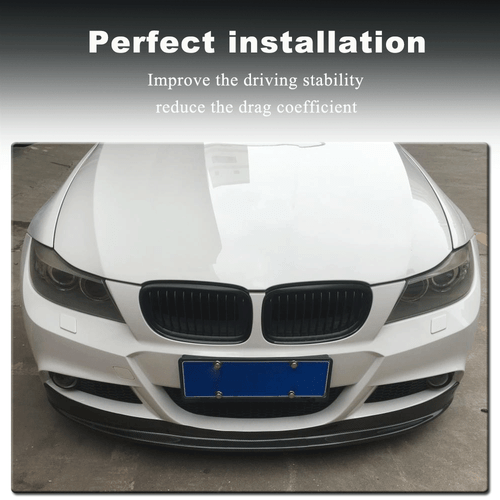 For BMW E90 E92 E93 M3 05-11 REAL Carbon Front Bumper Chin Lip Spoiler Splitter - Picture 5 of 12
