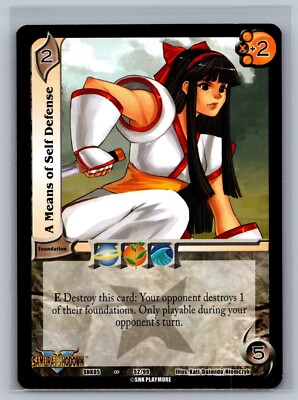 UFS CCG A Means of Self Defense #52/99 TCG SNK05 Flames of Fame