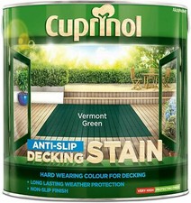 Image of Cuprinol 2.5L Anti Slip Decking Stain Various Colours Wood Paint Protection