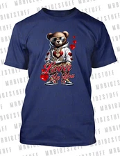Valentine's Day Tee Shirt Teddy Bear Love Hip Hop Pro Club Shaka RTP Big Tall SM