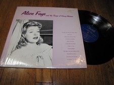 ALICE FAYE - AN THE SONGS HARRY WARREN - CITADEL RECORDS LP