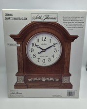 Seth Thomas 7011-H Small Cedrick Quartz Mantel Clock w/Original box NOT WORKING