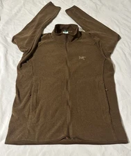 Arc'teryx Polartec Fleece Jacket Full Zip  Size  Large Color Brown