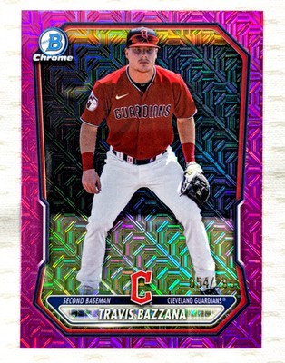 2026 Bowman TRAVIS BAZZANA #BCP-35 Fuchsia Mojo Refractor 054/299 Guardians