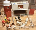 Fisher Price Play Family Farm Barn Silo Toy #915 Vintage 1967-68 Fence Animals