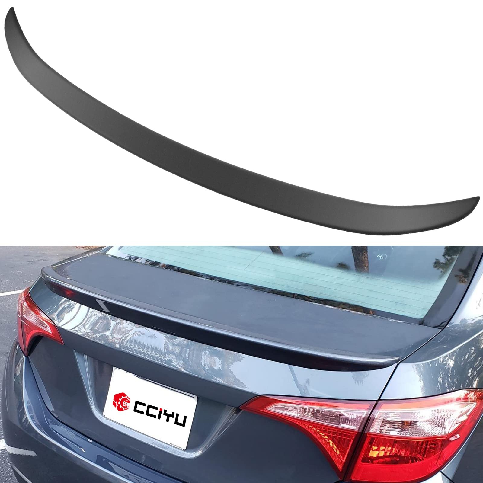 cciyu Rear Spoiler Toyota Corolla 2014-2017