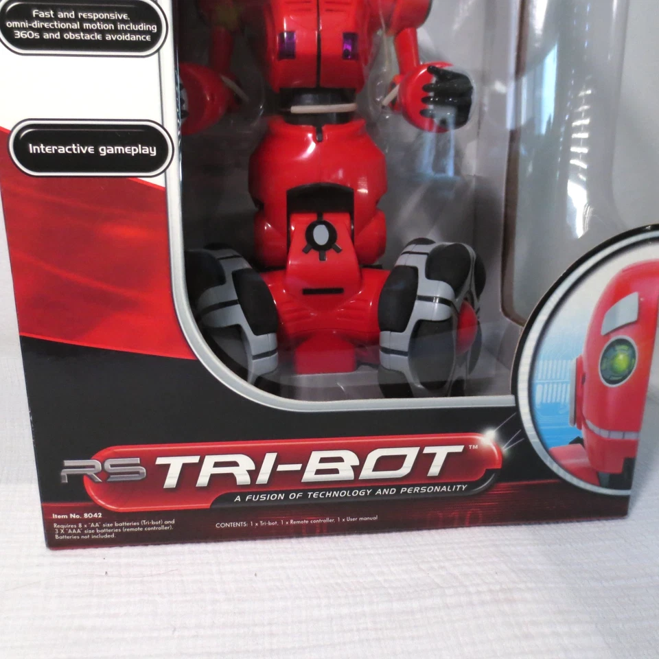 RS Tri-Bot NIB Interactive Remote Control Robot WowWee Robotics 8042 Collection - Image 3 of 4