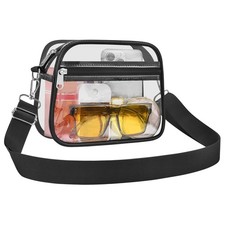 Clear Bag for Stadium Events Clear Sports Fan Handbags Purses with Adjustbale...