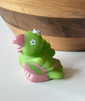 Vintage Strawberry Shortcake Lime Chiffon Parfait Parrot Pet Bird Figure 