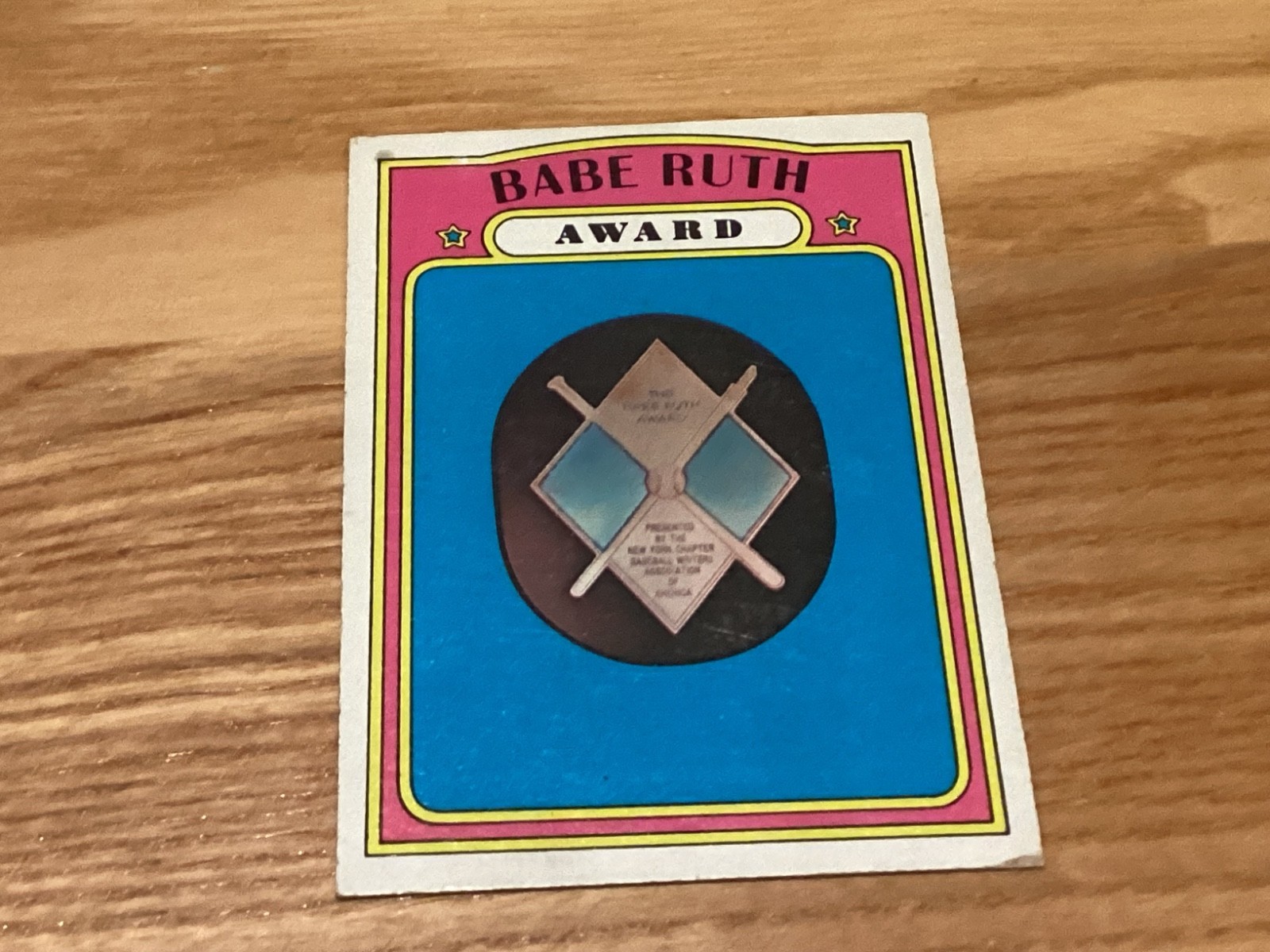 1972 Topps Babe Ruth Award #626 HOF - EX+ - Lite Corner Wear - No Creases -