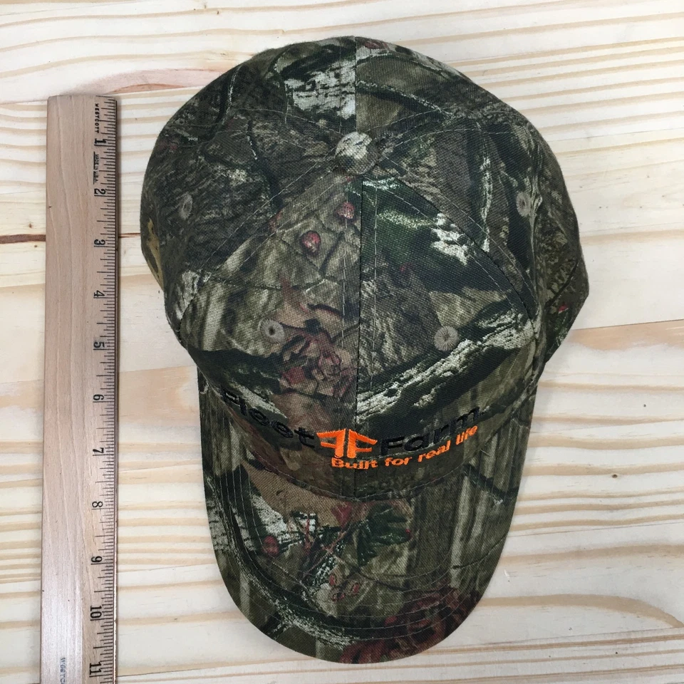Gorra de béisbol Fleet Farm al aire libre unisex verde camuflaje sistema operativo ala curva ajustable Foto 4 de 4