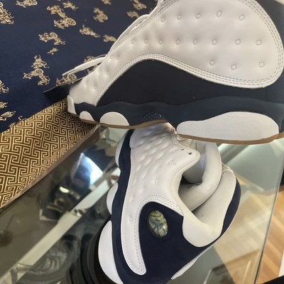 New Nike Air Jordan 13 Retro Shoes - White/ Midnight Navy (414571