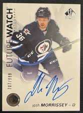 2016 SP AUTHENTIC #139 JOSH MORRISSEY RC FUTURE WATCH AUTO ROOKIE /999
