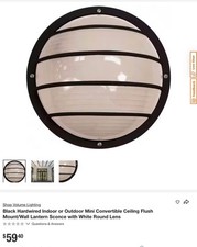Volume Lighting 8852-5 Black Outdoor Wall/Cei...