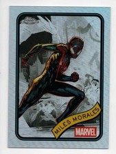 2025 Topps Chrome Marvel MILES MORALES #176 Sapphire Refractor!