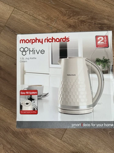 Morphy Richards 108272 Hive Jug Kettle Easy Fill 1.5L 3kW CREAM - NEW & SEALED