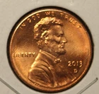 Photo of a 2013-D Lincoln Shield Cent from an eBay listing that sold on Jul 16, 2026