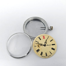 Vintage CASE Pocket Watch USSR MOLNIJA SOVIET Watch Parts