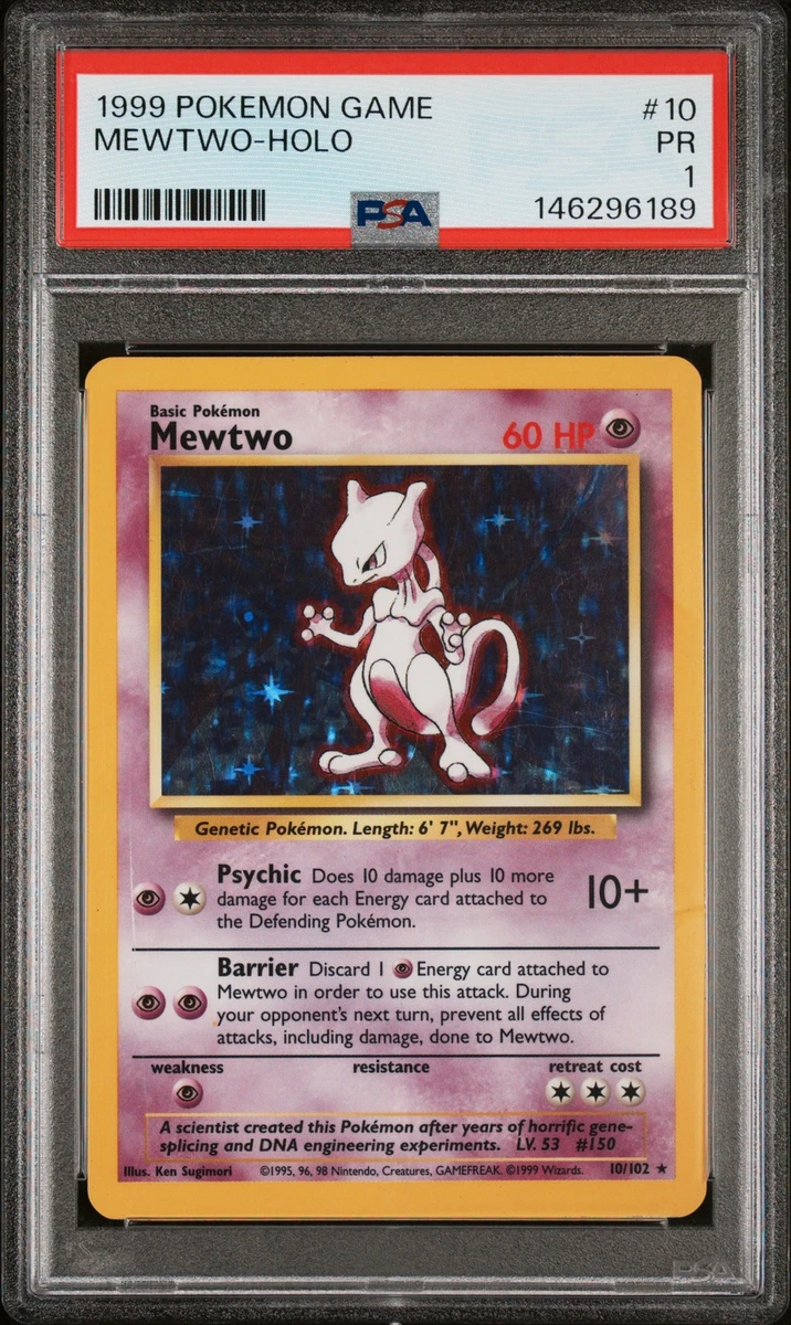 Mewtwo Pokémon TCG Holo Rare Individual Collectible Card Game