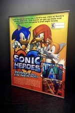 Anuncio enmarcado de Sonic Heroes GameCube