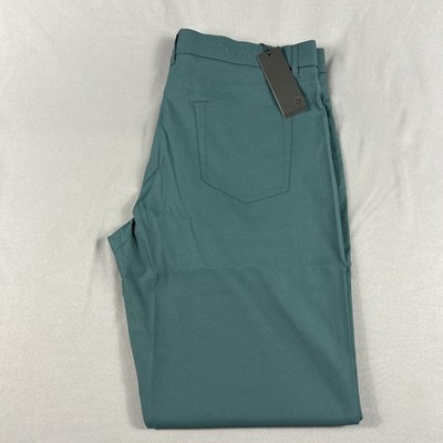 Greyson Golf Pants Wainscott Trousers 38 x 32 Forest Green Polyester MSRP $198