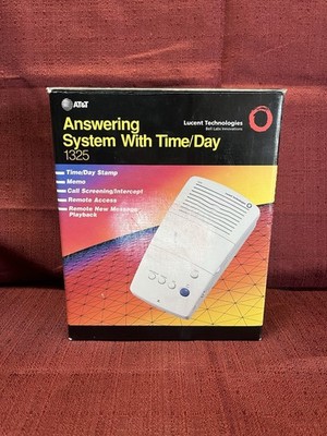 AT&T Answering Machine 1325 Time/Day Stamp, Memo, Call Screening, Remote Access