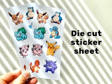Pokemon Sticker Sheet