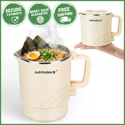 MULTIFUNCTION ELECTRIC HOT POT Stainless Steel Portable Cooker Rapid Heating