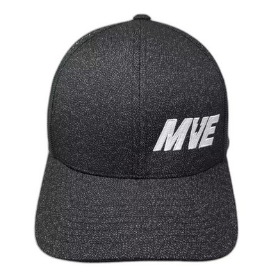 Pacific Headwear Trucker Hat Black White One Size Snapback Mesh Embroidered MVE