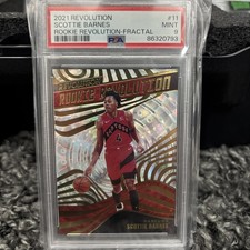 2021-22 Scottie Barnes Panini Revolution Rookie Revolution #11 Fractal Rookie...