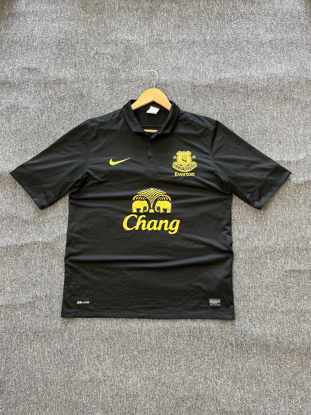 Nike Everton Vintage 2012/2013 Away Soccer Jersey Football T-shirt Men’s Size L