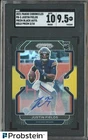 2021 Panini Chronicles Gold Prizm Black Justin Fields RC /10 SGC 9.5 w/ 10 AUTO