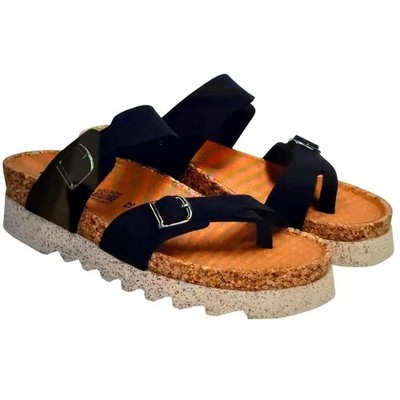 Mephisto Maliza Nature Is Future Sandals Womens 8 38 Blue New Sustainable Cork
