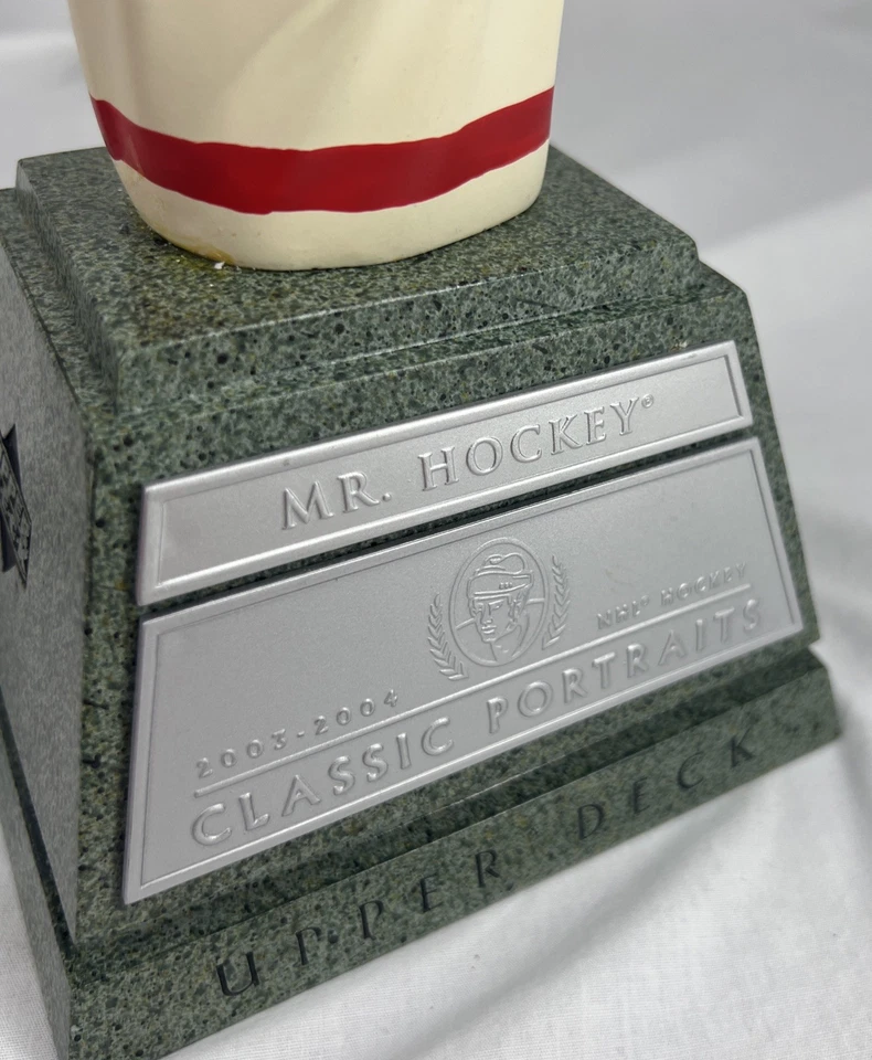 底特律红翼队 #9 GORDIE HOWE HOF 迷你半身像斯坦利杯曲棍球先生上层甲板 — 第 3/4 张图片