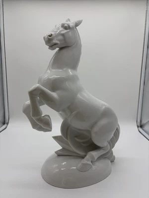 Rosenthal Porzellanfigur Steigendes Pferd 1925 G. Schliepstein K754 1.Wahl 38cm  - Bild 1 von 4