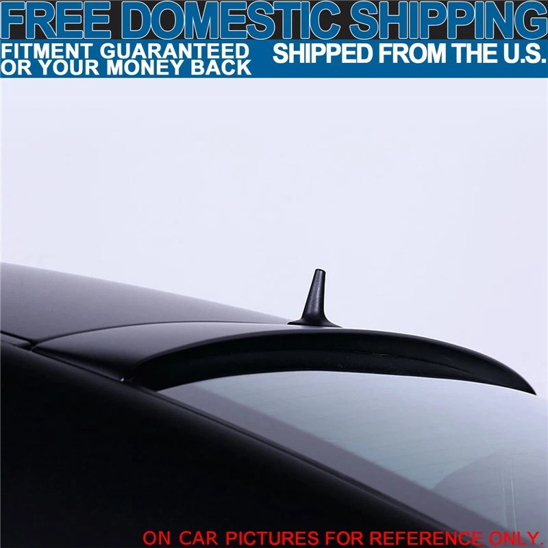 Fits 03-05 Benz W211 E-Class Rear Roof Spoiler Wing ABS Painted Matte Black Foto 3 de 4
