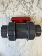 Full Port PVC Union Ball Valve, 2" Inch (DN50) True Union Full Flow Ball Valv...