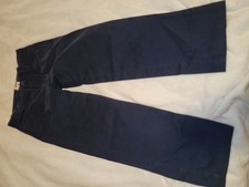 Cat Jack Blue Solid Straight Pants Size 10 husky Button Closure