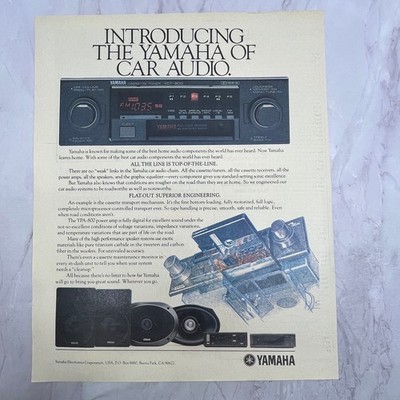 Yamaha Car Audio YPA-800 Power Amp 1984 Ad V14-7 | eBay